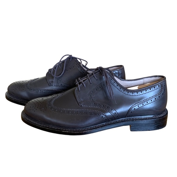 J. Crew Dark Brown Leather Derby Shoes - Picture 2 of 6